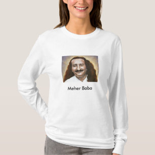 Långt hår för Meher Baba Tee Shirt