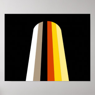 Långt Hår Pride Flagga Poster