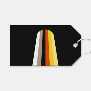 Långt Hår Pride Flagga Presentetikett