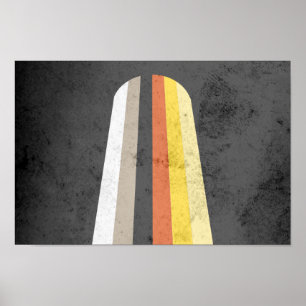 LÅNGT HÅR STOLTHETSFLAGGA POSTER