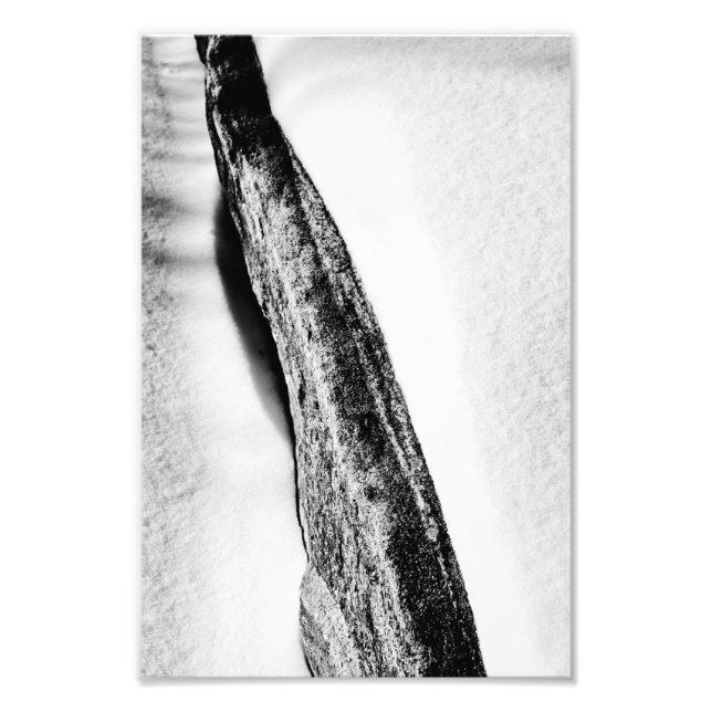 Långt hårt kall ensamt fototryck (Framsidan)