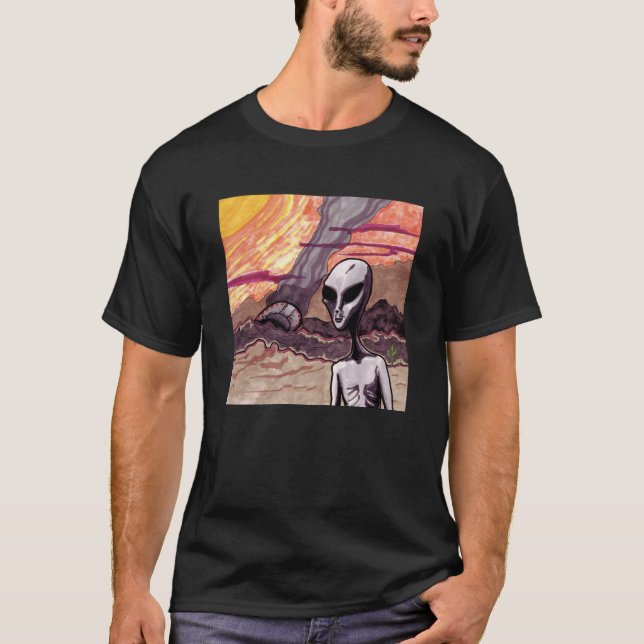 Långt hemifrån - UFO  T Shirt (Framsida)