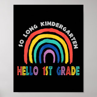 Långt Kindergarten Hej Sommar För barn Lärare Poster