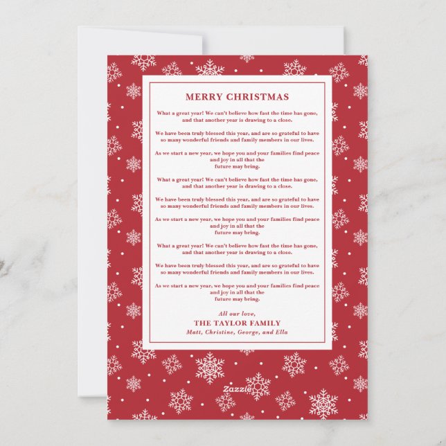 Långt meddelande för fotogalleriet i julgran kvadr (Baksida)