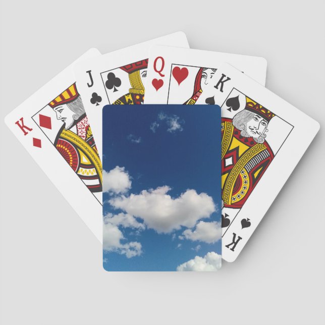 Långt mjukt moln casinokort (Baksidan)