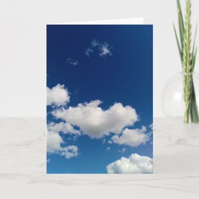 Långt mjukt moln kort (Framsida)