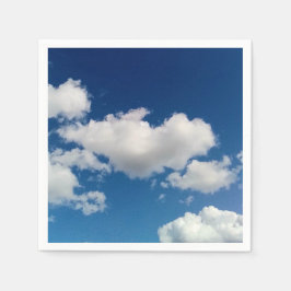 Långt mjukt moln pappersservett