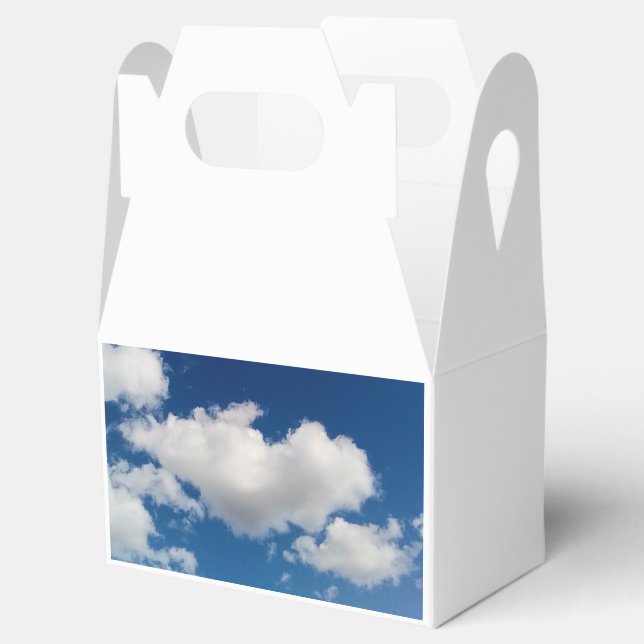 Långt mjukt moln presentaskar (Öppnad)