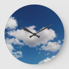 Långt mjukt moln stor klocka