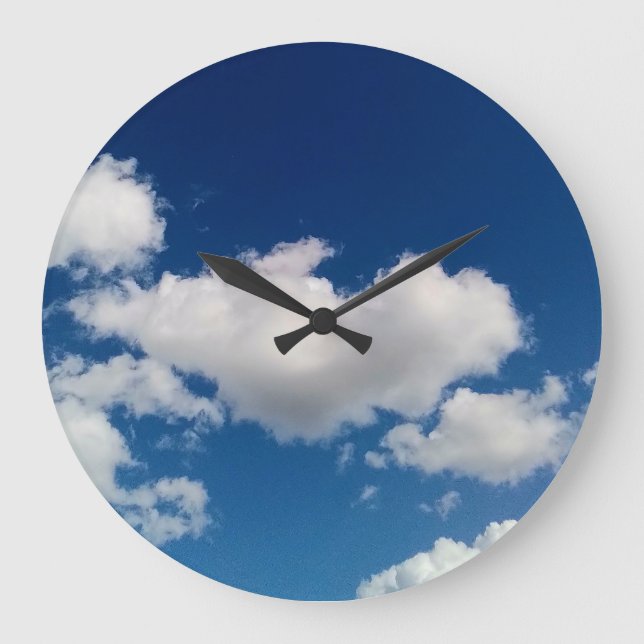 Långt mjukt moln stor klocka (Framsida)