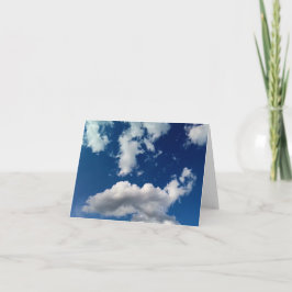 Långt mjukt moln tack kort