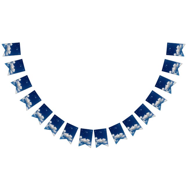 Långt mjukt moln vimplar (Alla)