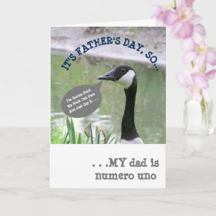 LÅNGT NECKED GOOSE/FARS DAG-KORT KORT