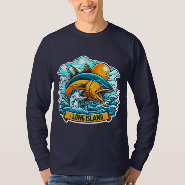 LÅNGT ÖRIGT FISKE T SHIRT (Framsida)