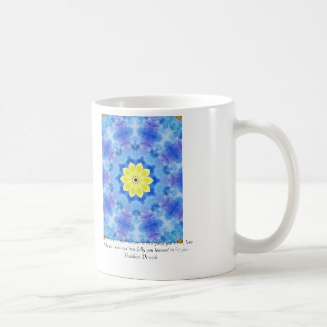 Långt - östlig inspirerad TranquilityMandalamugg Kaffemugg (Höger)