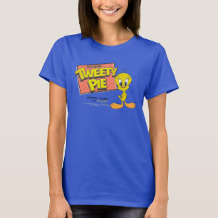 LÅNGT TUNES™ TWEETY™ Retro Lobby-kort T Shirt