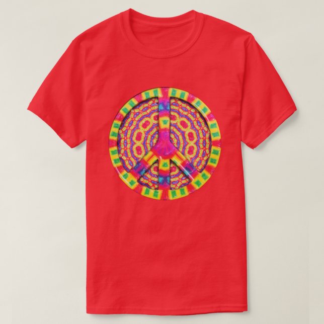 Långt ut-Fredstecken T-shirt (Design framsida)