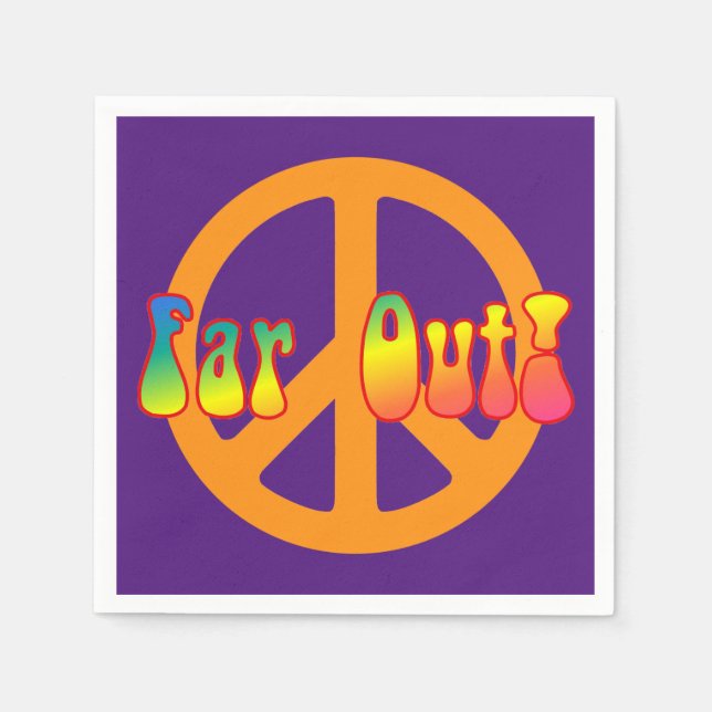 Långt ut! pappersservett (Framsidan)