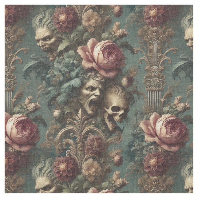 Långt ut ur smärtan - Gult klassiskt fält Tyg (Närbild)