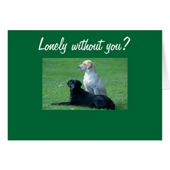 LÅNGT UTAN DIG? HÄLSNINGSKORT (Framsidan Horizontal)