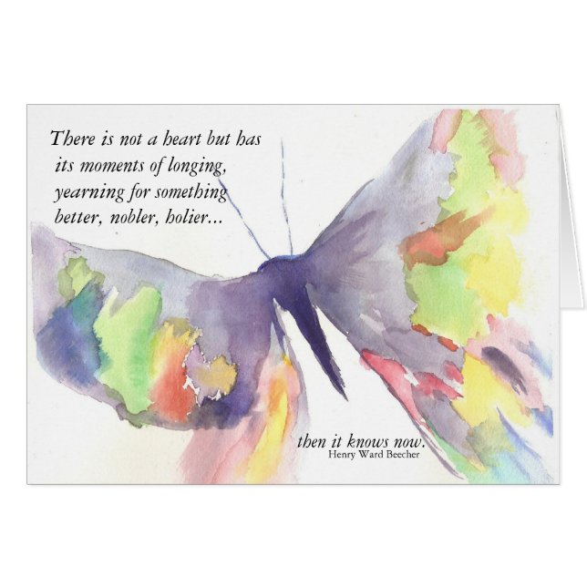 Längtan Hälsningskort (Framsidan Horizontal)