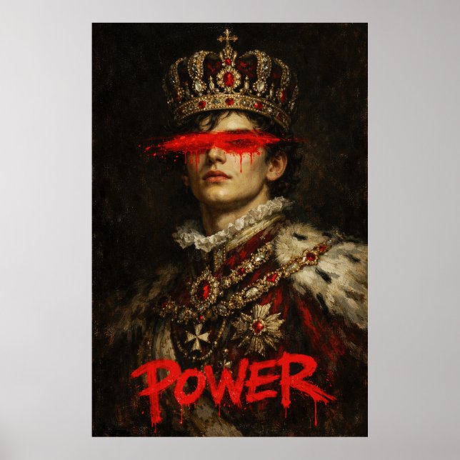 LÄNGTAN — Neo-Barock Konungaporträtt Poster (Framsidan)