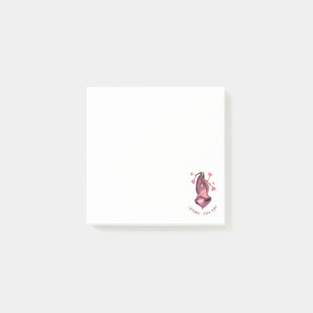 Långtidsleende i Lycklig - din text Post-it Block (Framsida)