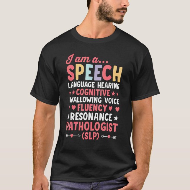 Language Therapist SLP Speech Pathologist Future S T Shirt (Framsida)