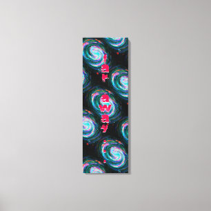 Långväga Grönt Spiral Galaxies i rymden Canvastryck