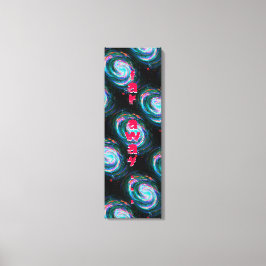 Långväga Grönt Spiral Galaxies i rymden Canvastryck