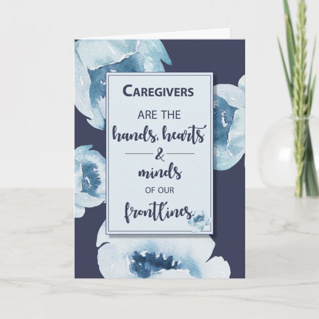 Långvandlare under Coronavirus-pandemiblommor Kort (Framsida)