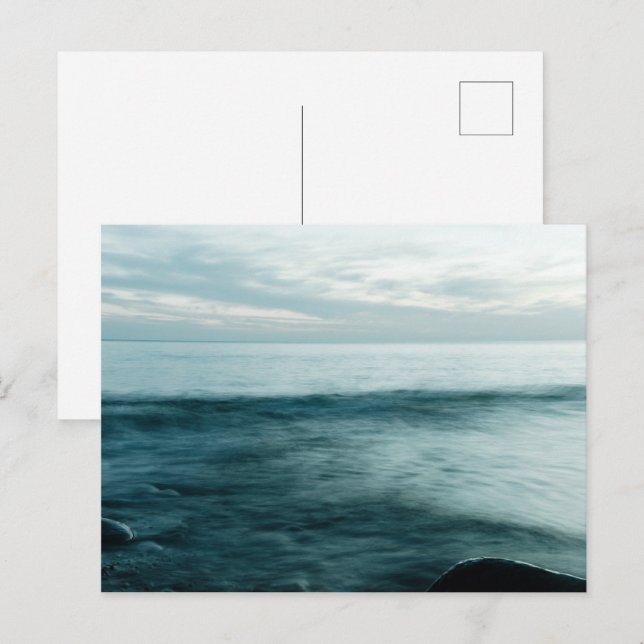 Långvarig exponering till havs vykort (Fram/baksida)