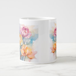 Långvariga blommor Jumbo Mugg