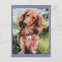Långvarigt Dachshund-anteckningskort Vykort