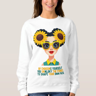 Långvarigt inspirerande sötskjorta med lång Sleeve T Shirt