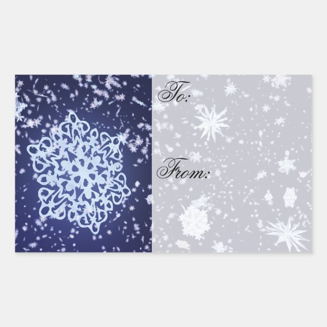 Långvintern-Märkre-stickers Rektangulärt Klistermärke (Framsida)