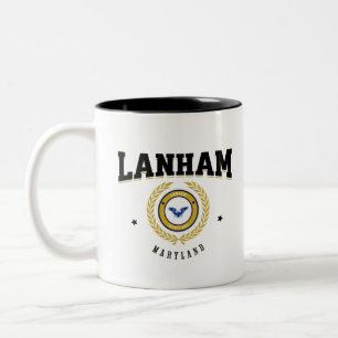 Lanham Maryland Black Två-Tonad Mugg