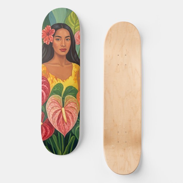 Lani i anthurier mini skateboard bräda 18,5 cm (Framsida)