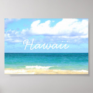 lani kai-stranden på Hawaii Poster