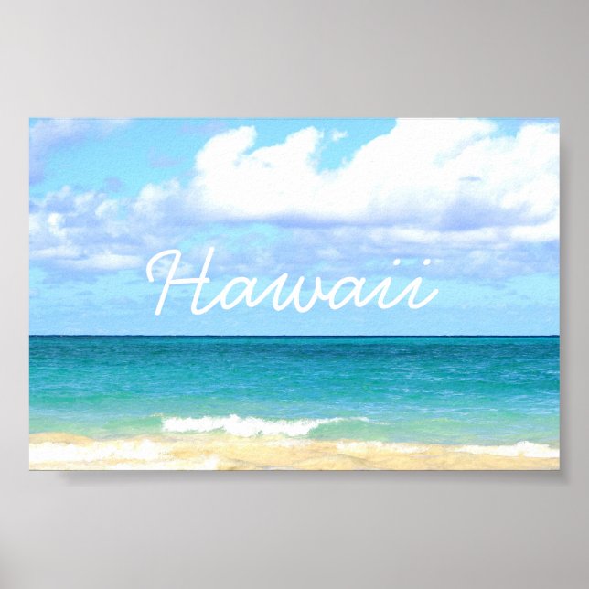 lani kai-stranden på Hawaii Poster (Framsidan)