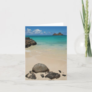 Lanikai strand, Oahu Kort