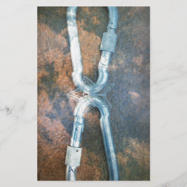 Länkad Carabiners Art Skriv ut Brevpapper (Framsida)