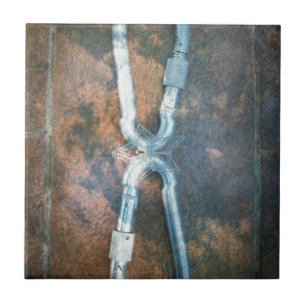 Länkad Carabiners Art Skriv ut Kakelplatta