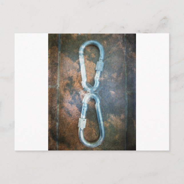 Länkad Carabiners Art Skriv ut Vykort (Framsida)