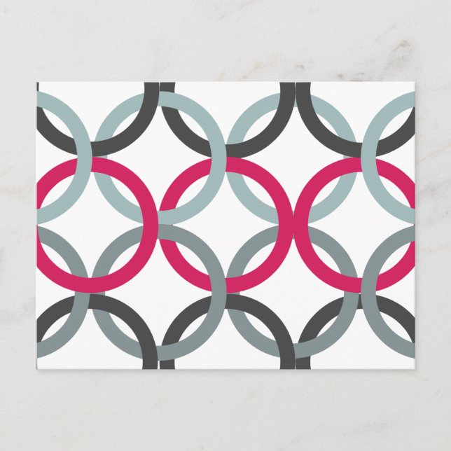 Länkade cirklar 2 vykort (Framsida)