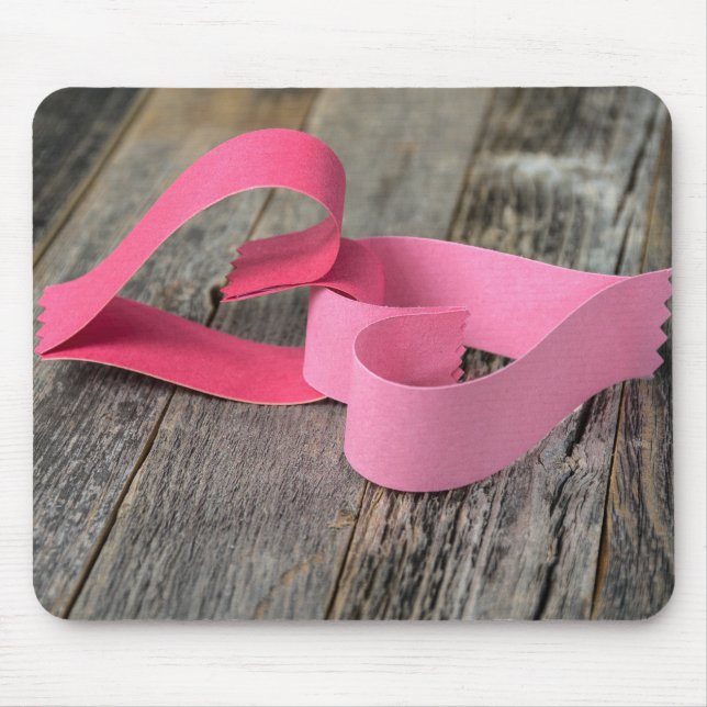 Länkade Pappra hörn på trä Musmatta (Framsidan)