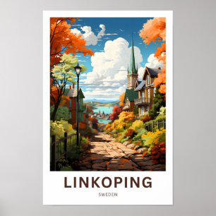 Länkning av Sverige Travel Skriv ut Poster