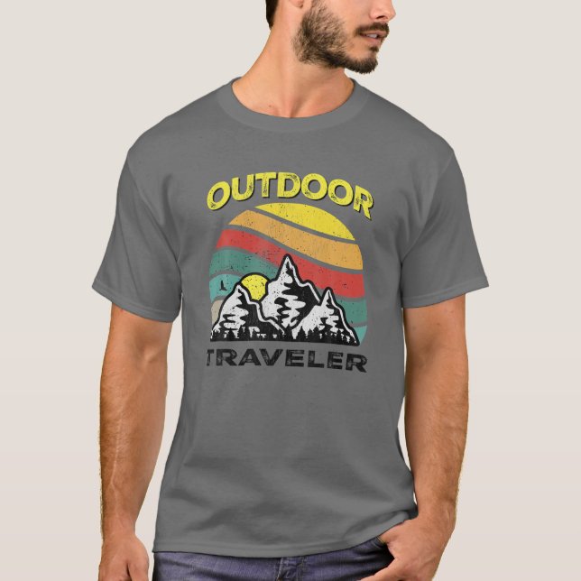 Länkning av utomhusresenärskampanj t shirt (Framsida)