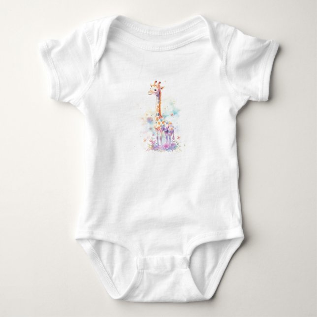 Lanky Baby Giraffe, Zoo Animals, Safari Animals T Shirt (Framsida)