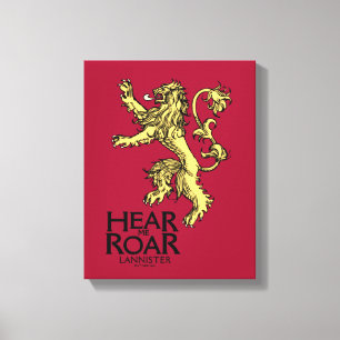 Lannister Sigil - Hear Me Roar Canvastryck